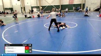 96 lbs Round 5 (8 Team) - Jaxon Petersen, Columbus Wrestling Organization vs Cooper Mathews, Grandview