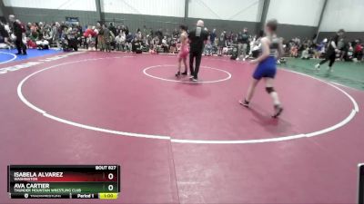 114-120 lbs Round 1 - Isabela Alvarez, Washington vs Ava Cartier, Thunder Mountain Wrestling Club