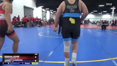 250 lbs Placement Matches (8 Team) - Kendahl Hoare, Pennsylvania Blue vs Garrett Dagestad, Wisconsin