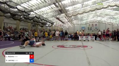 125 kg Round Of 32 - Jacob Adams, NEORTC vs Seth Janney, Finger Lakes Wrestling Club Prep