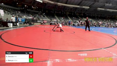 95 lbs Final - Stefano Garcia, Miami Wrestling Club vs Jake Benyo, Mat Assassins