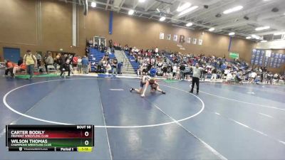 160 lbs Cons. Round 3 - Wilson Thomas, Champions Wrestling Club vs Carter Bodily, Fremont Wrestling Club