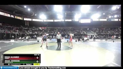 126 lbs Cons. Round 2 - Noah Alvarez, Nampa vs Noah Johnson, Grangeville