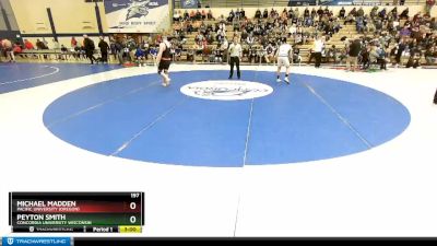 197 lbs Champ. Round 1 - Michael Madden, Pacific University (Oregon) vs Peyton Smith, Concordia University Wisconsin