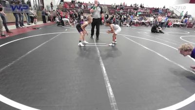 55-58 lbs Consolation - Alivia Williams, Northwestern Oklahoma Wrestling vs Clayton Ferguson, Mannford Pirate Youth Wrestling