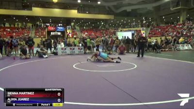 180 lbs Quarterfinal - Sienna Martinez, KS vs Alivia Juarez, MO