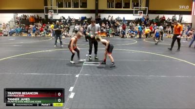 67 lbs Round 2 - Tanner James, Palmetto State Wrestling Acade vs Trapper Besancon, Hard Rock Rams