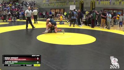 122 lbs 7th Place Match - Justin Giard, Sierra Sabers vs Koda Wright, Lion Of Judah Wrestling Academ