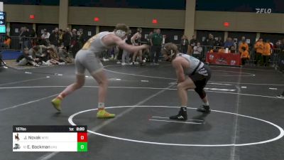 197 lbs C Of 8 #2 - Joey Novak, Wyoming vs Evan Bockman, Utah Valley