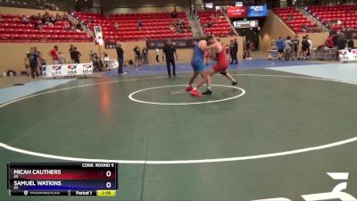 182 lbs Cons. Round 5 - Micah Cauthers, KS vs Samuel Watkins, KS