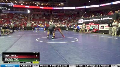 1A-220 lbs Cons. Round 3 - Brayden Tew, West Monona-Whiting vs David Smith, West Hancock, Britt