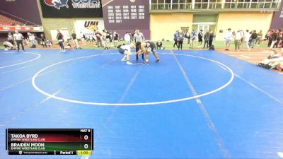 285 lbs Cons. Round 3 - Takoa Byrd, Empire Wrestling Club vs Braiden Moon, Empire Wrestling Club