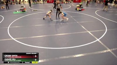 70 lbs Champ. Round 1 - Crosby Smith, Stillwater Area Wrestling vs Parker Hill, Summit Wrestling Academy