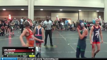 64 lbs Round 3 (6 Team) - Jax Johnson, Team Palmetto vs Theo Bales, Contenders Wrestling Academy Green