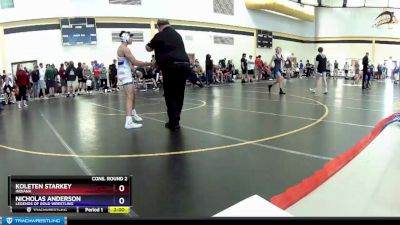 126 lbs Cons. Round 2 - Koleten Starkey, Indiana vs Nicholas Anderson, Legends Of Gold Wrestling