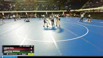 195 lbs Cons. Round 3 - Logan Paul, Iowa vs Christian Simmons, Indee Mat Club