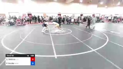 80 kg Rnd Of 32 - Samuel Watkins, Next Level Training Academy vs Peter Snyder, McDonald Wrestling Academy