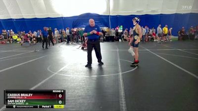 96 lbs Round 6 (8 Team) - Cassius Braley, Olmsted Falls vs Sam Dickey, Dayton Bandits