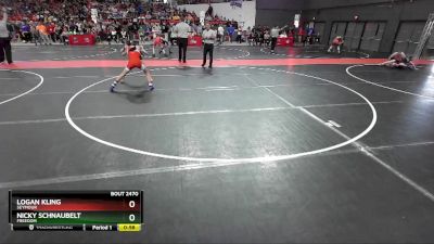 105 lbs Cons. Round 2 - Logan Kling, Seymour vs Nicky Schnaubelt, Freedom