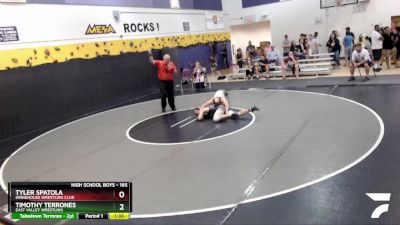 165 lbs Semifinal - Timothy Terrones, East Valley Wrestling vs Tyler Spatola, Grindhouse Wrestling Club