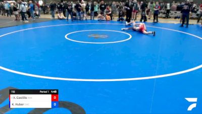 110 lbs Cons. Round 3 - Xaeden Castillo, Ascend Wrestling Academy vs Kaiden Huber, Cashmere Wrestling Club