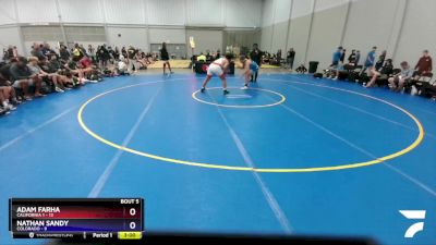 220 lbs Round 2 (8 Team) - Adam Farha, California 1 vs Nathan Sandy, Colorado