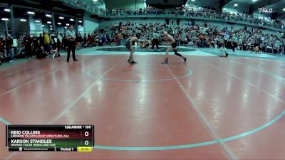 105 lbs Cons. Round 2 - Karson Standlee, Neosho Youth Wrestling-AAA vs Reid Collins, Lebanon Yellowjacket Wrestling-AAA 