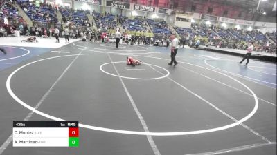 43 lbs Semifinal - Cruz Montez, Steel City Reloaded vs Alejandro Martinez, Pomona Elite