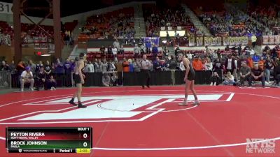 106 lbs Champ. Round 1 - Brock Johnson, Paola vs Peyton Rivera, Hoyt-Royal Valley