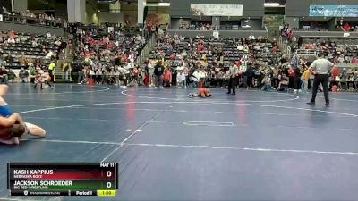 80 lbs Cons. Round 1 - Kash Kappius, Nebraska Boyz vs Jackson Schroeder, Big Red Wrestling