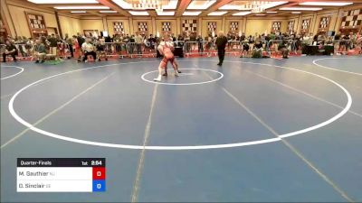 152 lbs Quarterfinal - Matthew Gauthier, Nj vs Daniel Sinclair, De