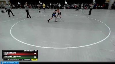 98 lbs Cons. Round 1 - Zadik Spaur, Iowa vs Rilon Hilgenberg, The Best Wrestler