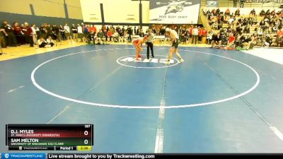 197 lbs Prelim - D.J. Myles, St. John`s University (Minnesota) vs Sam Melton, University Of Wisconsin-Eau Claire