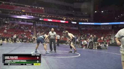 3A-285 lbs Quarterfinal - Jake Walker, Waverly-Shell Rock vs Joseph VanWetzinga, Pleasant Valley