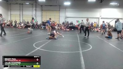 96 lbs Round 3 (4 Team) - Brady Full, Mat Assassins Black vs Caleb Schaffer, Steller Trained Nihl