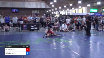 41 kg Rnd Of 32 - Tyler Conzo, New York vs Colton Roberts, Inland Northwest Wrestling Training Center