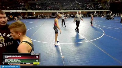 110 lbs Cons. Round 2 - Greyson Grell, Big Game Wrestling Club vs Edward DeShaw, Iowa