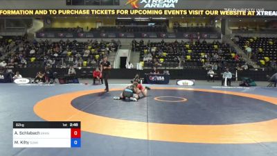 62 kg Semifinal - Andrea Schlabach, Grand View Wrestling Club vs Macey Kilty, Sunkist Kids Wrestling Academy