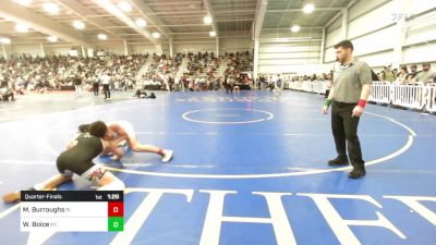 138 lbs Quarterfinal - Myles Burroughs, RI vs Wyatt Boice, NY