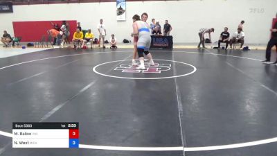 130 kg Consolation - Max Balow, Viking RTC vs Nick West, Michigan Wrestling Club