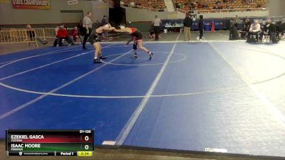 D1-126 lbs Cons. Round 2 - Isaac Moore, Marana vs Ezekiel Gasca, Tucson