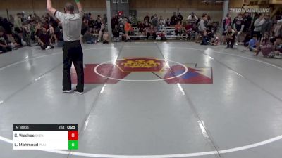 M 80 lbs Quarterfinal - Gorbachyou Weekes, Shenandoah vs Laith Mahmoud, Plains