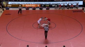 157 lbs, Wyatt Sheets (Oklahoma State) vs Josh Humphreys (Lehigh)