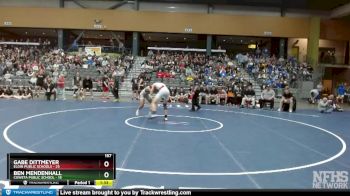 157 lbs Finals (8 Team) - Gabe Dittmeyer, Elgin Public Schools vs Ben Mendenhall, Coweta Public School