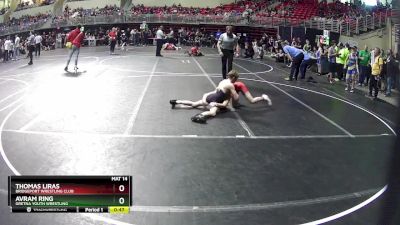 100 lbs Cons. Round 3 - Avram Ring, Gretna Youth Wrestling vs Thomas Liras, Bridgeport Wrestling Club