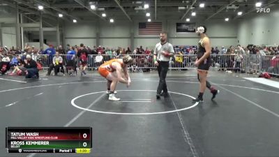 235 lbs Quarterfinal - Tatum Wash, Mill Valley Kids Wrestling Club vs Kross Kemmerer, Beloit