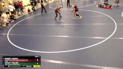 130 lbs Cons. Round 3 - Wyatt Miller, New Prague Wrestling vs Embry Meeks, Coon Rapids Mat Bandits Wrestling Club