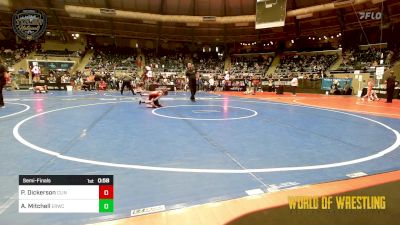 46 lbs Semifinal - Preslie Dickerson, Clinton Youth Wrestling vs Azayla Mitchell, El Reno Wrestling Club