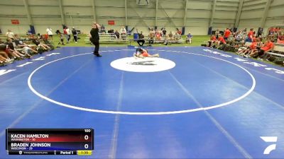 100 lbs Semis & 3rd Wb (16 Team) - Kacen Hamilton, Washington vs Braden Johnson, Wisconsin