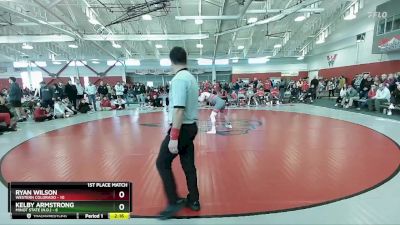 157 lbs Finals (2 Team) - Ryan Wilson, Western Colorado vs Kelby Armstrong, Minot State (N.D.)